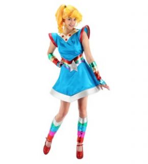 Youre a rainbow of colorful fun wearing the Rainbow Brite Costume.