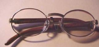 cartier eyeglasses wood silver
