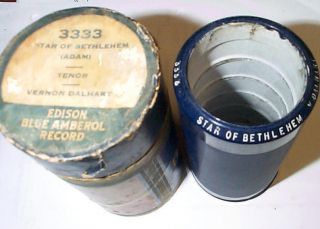 Edison 4M Phonograph Christmas Record 3333  Star of Bethlehem 