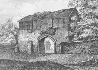 Shrops Bromfield Priory Original Antique Etching 1824