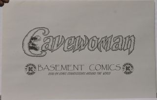 Budd Root Print Meriem 2000 NM Cavewoman Dinosaur Snake 11 x 17 