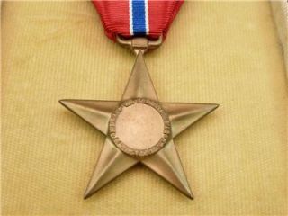 WW2 Bronze Star Medal Box RARE WWII Official Award Papers