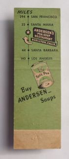   Andersens Pea Soup Restaurant Hap Pea and Pea Wee Buellton CA