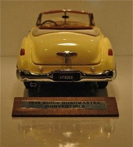 Franklin Mint 1949 Buick Roadmaster Convertible Yellow
