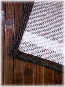 set of 4 chocolate brown slat bamboo placemats 12x18 this is a set of 