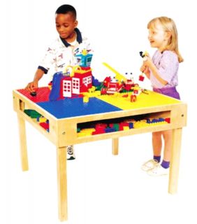 New Kids Block Table for Lego or Duplo Toy Blocks Building Activty 
