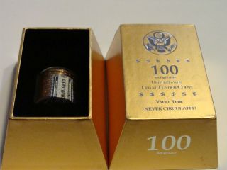 2009P President Harrison Dollar Tube A Lincoln 24K Gold Plated Old 