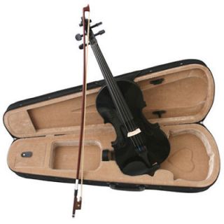 Newly listed NEW 4/4 Black MAPLEWOOD SPRUCE VIOLIN FIDDLE wCASE BOW