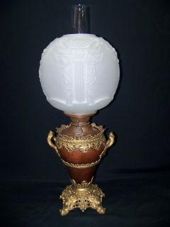 victorian oil or electric gwtw table lamp 