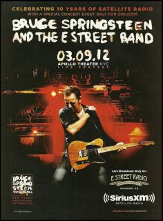 BRUCE SPRINGSTEEN E STREET BAND LIVE APOLLO THEATER NYC SIRIUS XM 