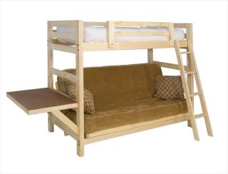 liberty futon bunk bed frame w end facing desk new a super strong 
