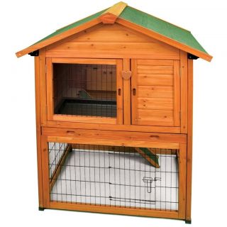   Plus Bunny Barn Rabbit Hutch Feature Packed House Rabbit Pen