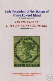   Edward Island Early Forgeries and Stamps by Earee Brunel RARE