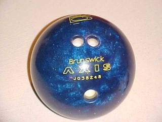 Brunswick Axis 12 Pound Blue Swirl Bowling Ball Used
