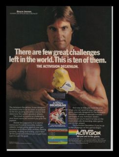 1983 The Activision Decathlon Bruce Jenner Vintage Ad
