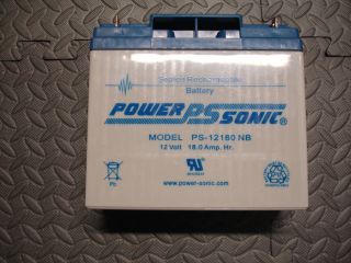 Power Sonic 12 Volt 18 Amp HR SEALED Rechargeable Battery