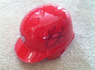 Bryce Harper Signed Mini Helmet by Riddell Washington Nationals MLB 