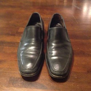 Bruno Magli Raging Black Leather Loafers Sz 8 5 M Pre Owned Hand Made 