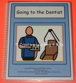  The Dentist Social Story + Brushing Teeth Chart Autism PECS ABA Speech