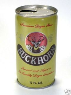 1971 Crimped Steel Buckhorn Beer Can Red Sky Taverntrov