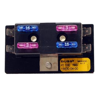 Buss 4 Position Boat Fuse Block Panel w Removable Face