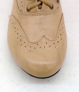 bucco ladies taupe oxford shoes size 8 5