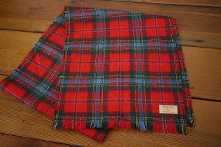 Vintage INGLES BUCHAN 100% New Wool MACLEAN OF DUART Scottish Tartan 