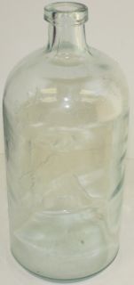 Vintage Buffalo Mineral Water Aqua Emb Bottle w Lady