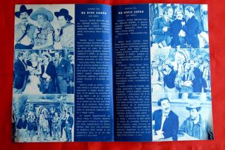 Marx Brothers Go West Buzzell 1940 EXYU Movie Program