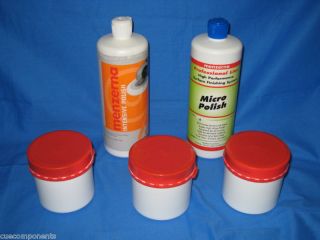 Cue Building Parts Supply Menzerna Polishing Compound Complete Kit Cue 