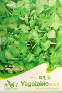 C029 Shanghai Chinese Cabbage Bok Choy Pak Choi Seed PK