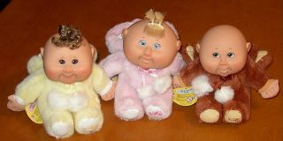 Cabbage Patch 25th Anniversary 3 Animal Snugglies Set