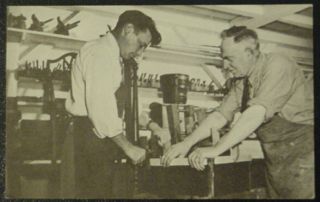 Vintage Postcard Cabinet Maker Sturbridge Mass