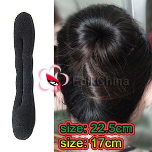 2pcs Magic Sponge Hair Styling Bun Maker Twist Curler Tool HCT B