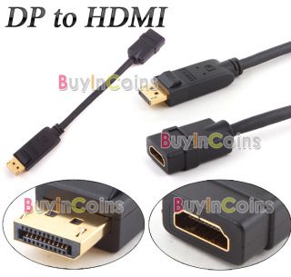 DisplayPort DP to HDMI Connector Cable for MacBook