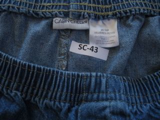 Cabin Creek Womens Blue Jeans Plus Size 20 w Petite