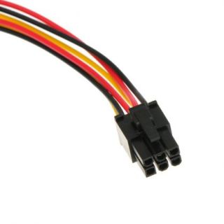   Pin PCI Express to Two 3 Pin Power Adapter Y Splitter Cable 0
