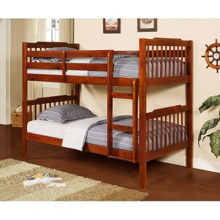 Elise Twin Bunk Beds and Converts Two Twin Beds Mahogany Brand New 