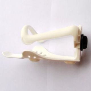   Bicycle Adjustable Plastic Water Bottle Holder Cages White + 2 screws