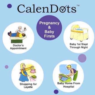 Pregnancy and Babys Firsts CalenDots Stickers