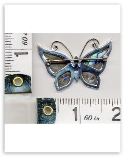   guarantee metal sterling silver shape butterfly style pin item p 3058