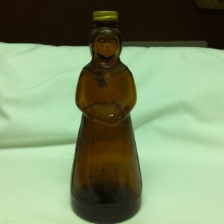    Brown Glass Old Syrup Kitchen Collectible Bottle Mrs Butterworth