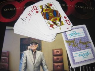 ORIGINAL GANGSTER TONY MONTANA SIGNED DECK OF CARDS FROM HILTON