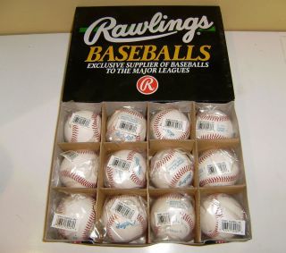 12 New Sealed Rawlings ROMTL Official Baseball Texas League Tom Kayser 