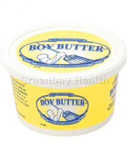 Boy Butter Personal Lubricant 8 oz Organic Silicone Oil Based Lube 
