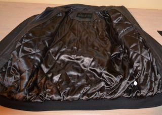 Snap on Tools Dark Brown 100 Genuine Leather Bomber Jacket Coat Mens 