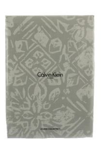 Calvin Klein New Sintra Taupe Printed Cotton 107x92 Duvet Cover 