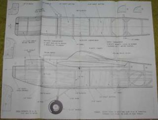 Hobby Helpers Plans ATA59 1959 Twin T R C Pylon Racer