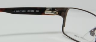 New Calvin Klein eyeglasses CK 5325 250 Bronze Frame Authentic 53 17 