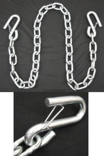 NEW 1/4 TRAILER CAMPER SAFETY CHAINS WITH TWO LATCH S HOOK*^iG